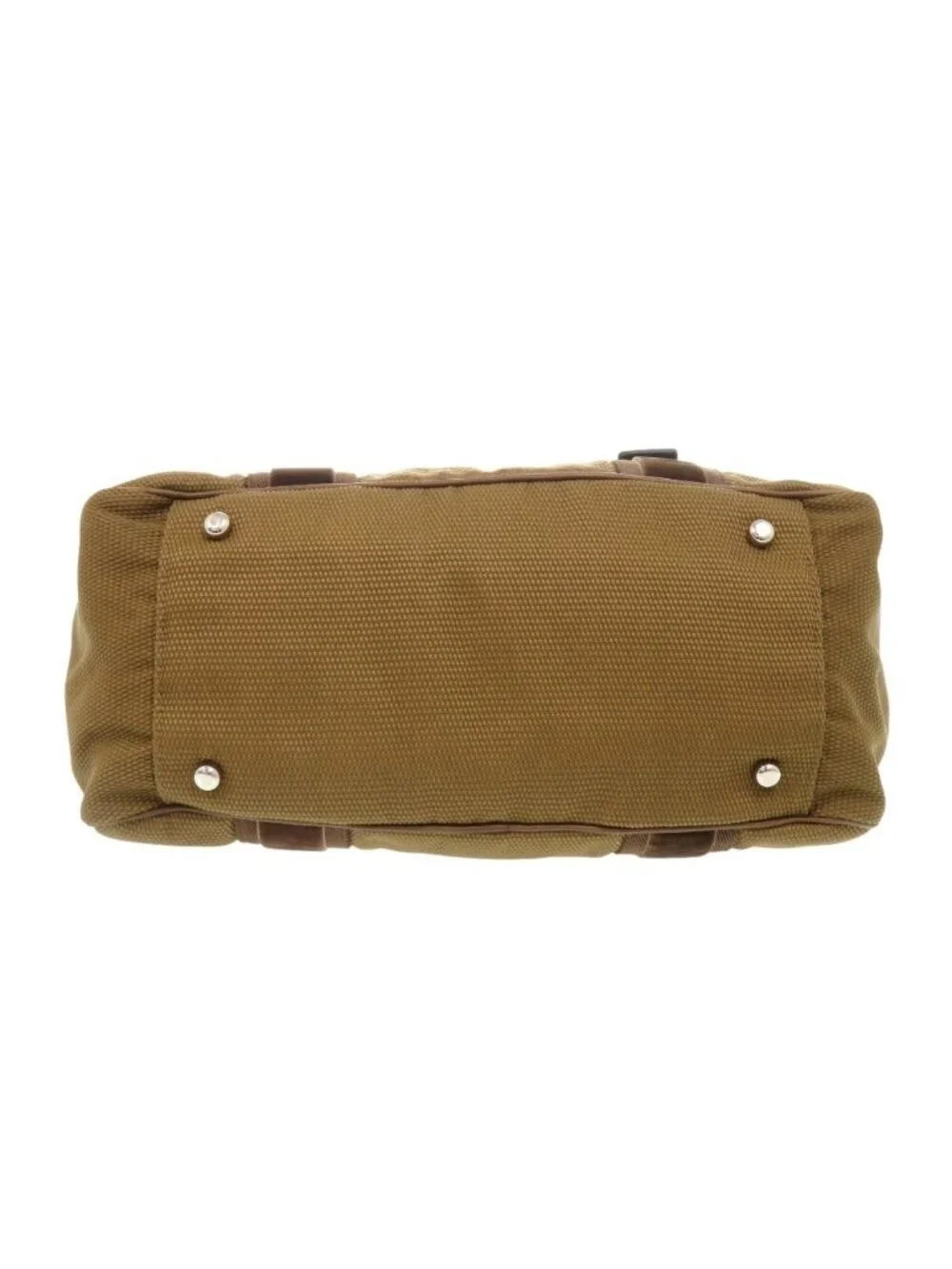 Saint Laurent Mini Boston Canvas Brown Handbag